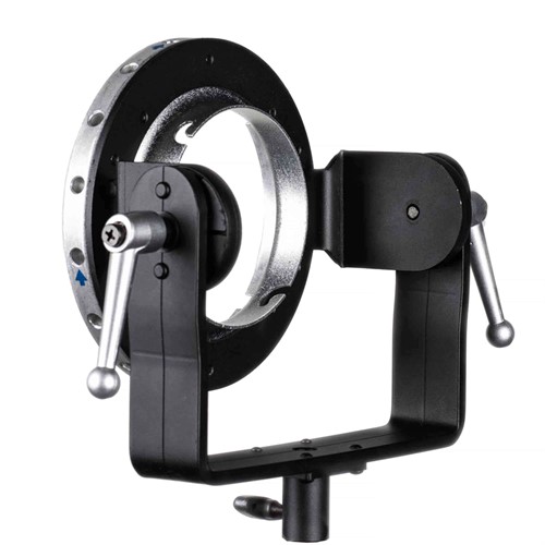 Mounted on a lighting stand