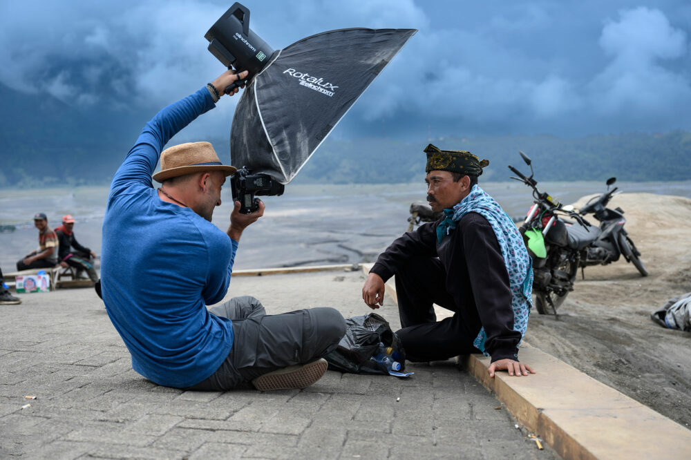 Behind the scenes with photographer Philippe Echaroux in Indonesia
